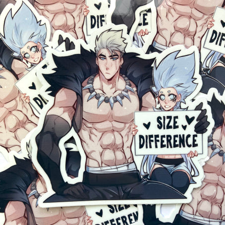 Size Difference Appreciation Sticker