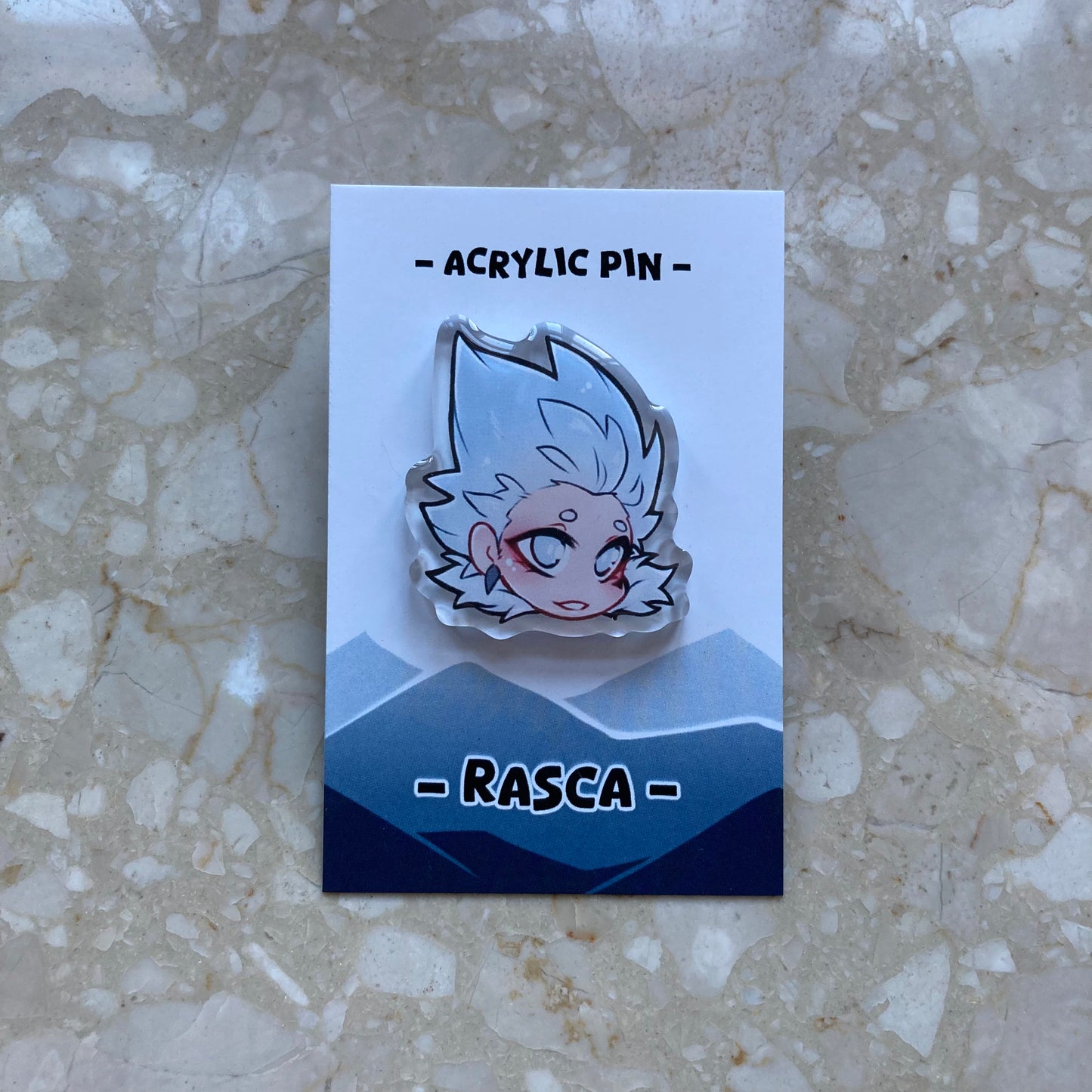 Rasca & Golieth Acrilyc Pins in