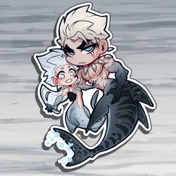 Rasca & Golieth (Shark Frenzy) Sticker